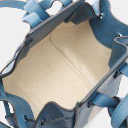 Pre Owned Loewe Hammock Drawstring Bag  Mini  Studio Ghibli Handbag  Leather  Green