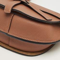 Pre Owned Loewe Brown Leather Mini Gate Dual Shoulder Bag