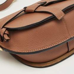 Pre Owned Loewe Brown Leather Mini Gate Dual Shoulder Bag