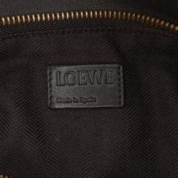 Pre Owned Loewe Black Medium Calfskin and Suede Puzzle Satchel