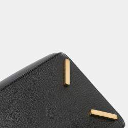 Pre Owned Loewe Black Medium Calfskin and Suede Puzzle Satchel