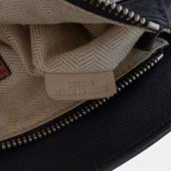 Pre Owned Loewe Navy Blue Mini Tricolor Calfskin Sailor Puzzle Satchel