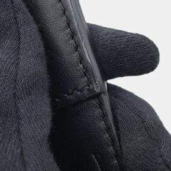 Pre Owned Loewe Puffer Flamenco Clutch Bag Black Leather