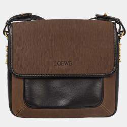 Pre Owned Loewe Brown Leather Belasquez Shoulder Bag