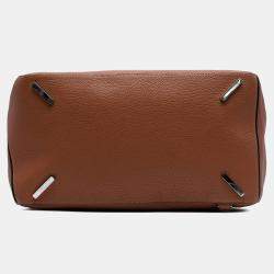 Pre Owned Loewe Brown Large Calfskin Puzzle Satchel