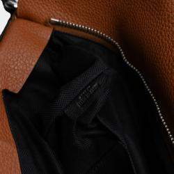 Pre Owned Loewe Brown Large Calfskin Puzzle Satchel
