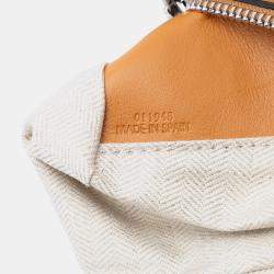 Pre Owned Loewe Multicolor Small Woven Calfskin Puzzle Satchel