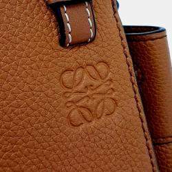 Pre Owned Loewe Brown Leather Hammock Bag Mini