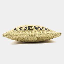 Pre Owned Loewe Beige Raffia Raffia Mini Crossbody Bag