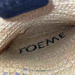 Pre Owned Loewe Beige Raffia Raffia Mini Crossbody Bag
