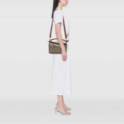 Pre Owned Loewe Brown Medium Calfskin Puzzle Satchel