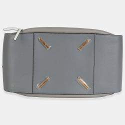 Pre Owned Loewe Grey Black Calfskin Medium Hammock Shoulder Bag