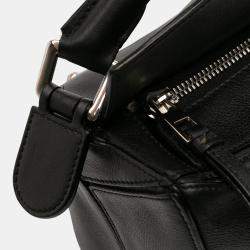 Pre Owned Loewe Black Medium Calfskin Puzzle Satchel