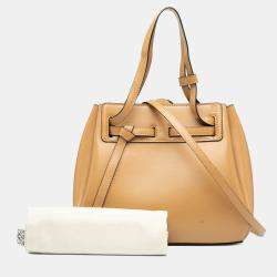 Pre Owned Loewe Brown Mini Leather Lazo Satchel