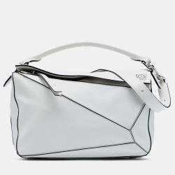 Pre Owned Loewe Medium Calfskin Puzzle Satchel