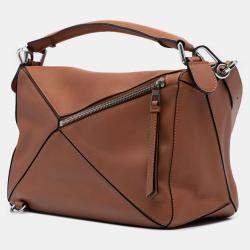 Pre Owned Loewe Medium Calfskin Puzzle Satchel