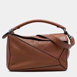 Pre Owned Loewe Medium Calfskin Puzzle Satchel