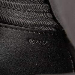 Pre Owned Loewe Black Satin Calfskin Anagram Vertical Pocket Crossbody