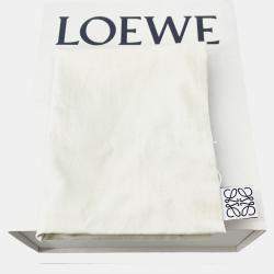 Pre Owned Loewe Cuby Cloth Shoulder Bag Gray Leather