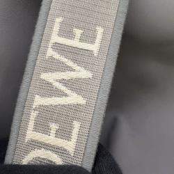 Pre Owned Loewe Cuby Cloth Shoulder Bag Gray Leather