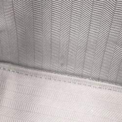 Pre Owned Loewe Suna Fujita Collaboration Bear Hammock Hobo Bag Pearl Grey Leather Size Mini