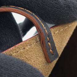 Pre Owned Loewe Gate Bucket Bag Anagram 2Way Handbag Beige/Black Canvas Leather