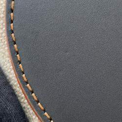 Pre Owned Loewe Gate Bucket Bag Anagram 2Way Handbag Beige/Black Canvas Leather