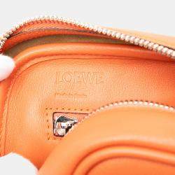Pre Owned Loewe Orange Medium Leather Amazona 75 Satchel