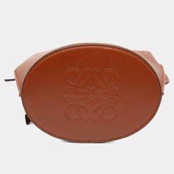 Pre Owned Loewe Brown Leather Gate Bucket Bag