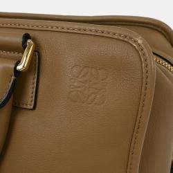 Pre Owned Loewe Brown Leather Amazona 36 2way Handbag