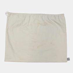 Pre Owned Loewe Goya Anagram Backpack Blue/White/Brown Canvas Leather