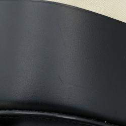 Pre Owned Loewe Paula Ibiza Balloon Shoulder White/Black Canvas Leather Size Small