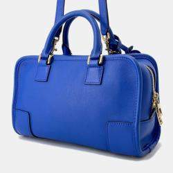 Pre Owned Loewe Amazonas Blue Leather Size 23