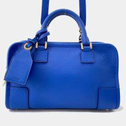 Pre Owned Loewe Amazonas Blue Leather Size 23