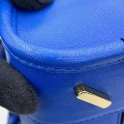 Pre Owned Loewe Amazonas Blue Leather Size 23