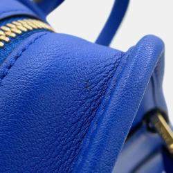 Pre Owned Loewe Amazonas Blue Leather Size 23