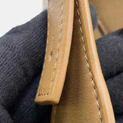 Pre Owned Loewe Hammock Oak Brown Calf Leather Size Compact