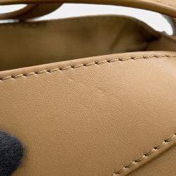 Pre Owned Loewe Hammock Oak Brown Calf Leather Size Compact