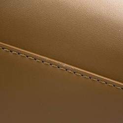 Pre Owned Loewe Hammock Oak Brown Calf Leather Size Compact