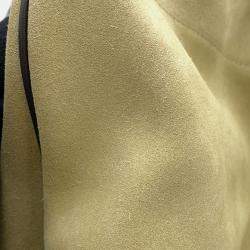 Pre Owned Loewe Flamenco Purse 2Way Shoulder Bag Beige Suede Size Large