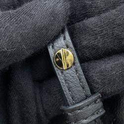 Pre Owned Loewe Puzzle Fold Tote Black Leather Size Mini