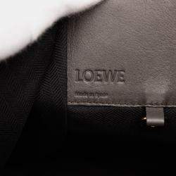 مملوكة مسبقًا Loewe Brown Small Tricolor Soft Grained Calfskin Hammock Bag