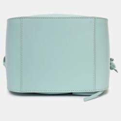 مملوكة مسبقًا Loewe Aqua Blue Leather Hammock Bunny Charm Bag