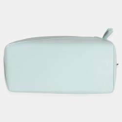 Pre Owned حقيبة لويفي بازل كلاسيكية جلد عجل جليدي أزرق صغير حافة