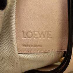 Pre Owned Loewe Hammock Light Pink/Jasmin Flower Leather Size Small