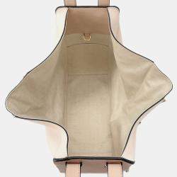 Pre Owned Loewe Hammock Light Pink/Jasmin Flower Leather Size Small