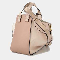 Pre Owned Loewe Hammock Light Pink/Jasmin Flower Leather Size Small