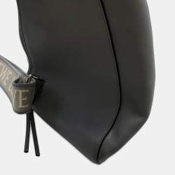 مملوكة مسبقًا حقيبة لويفي أنتون سهل التحميل من الجلد الرمادي