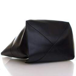 مملوكة مسبقًا Loewe XXL Black Calfskin Puzzle Fold Tote