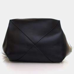 مملوكة مسبقًا Loewe XXL Black Calfskin Puzzle Fold Tote